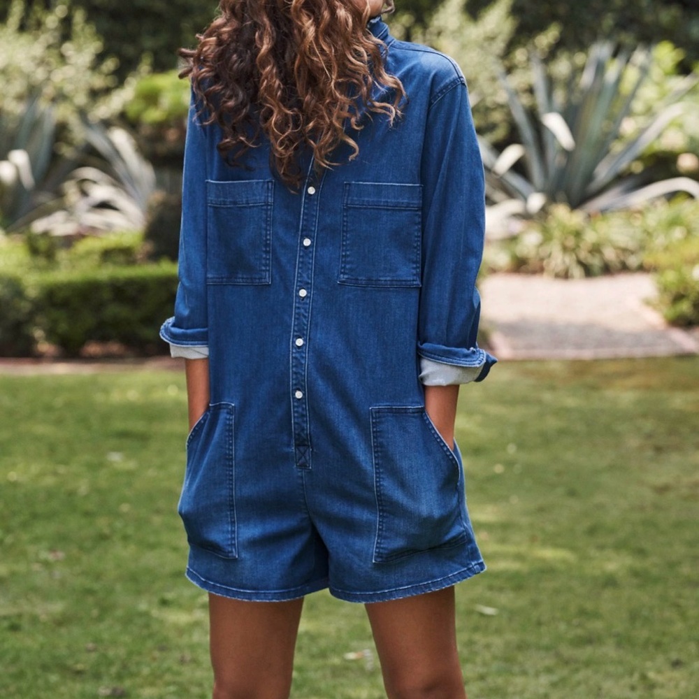 Frank & Eileen Indigo Denim Romper